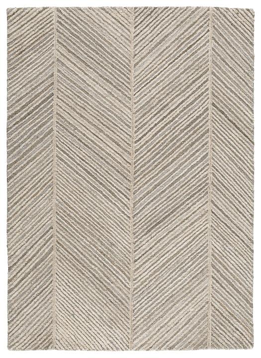 Leaford AMP011398 Black/Gray Contemporary Rug Large By Ashley - sofafair.com