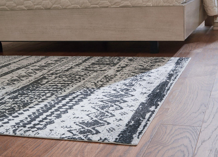 Devman 52 x 610 Rug R405572 Black/Cream/Gray Contemporary Area Rugs By AFI - sofafair.com