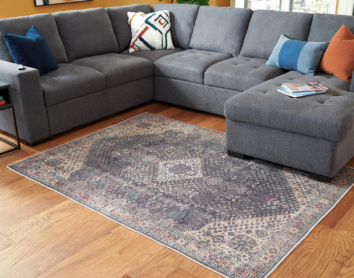 Rowner 52 x 71 Rug R405582 Multi Contemporary Area Rugs By AFI - sofafair.com