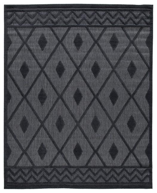 Averlain 53 x 7 Rug R405652 Black/Gray Contemporary Area Rugs By AFI - sofafair.com