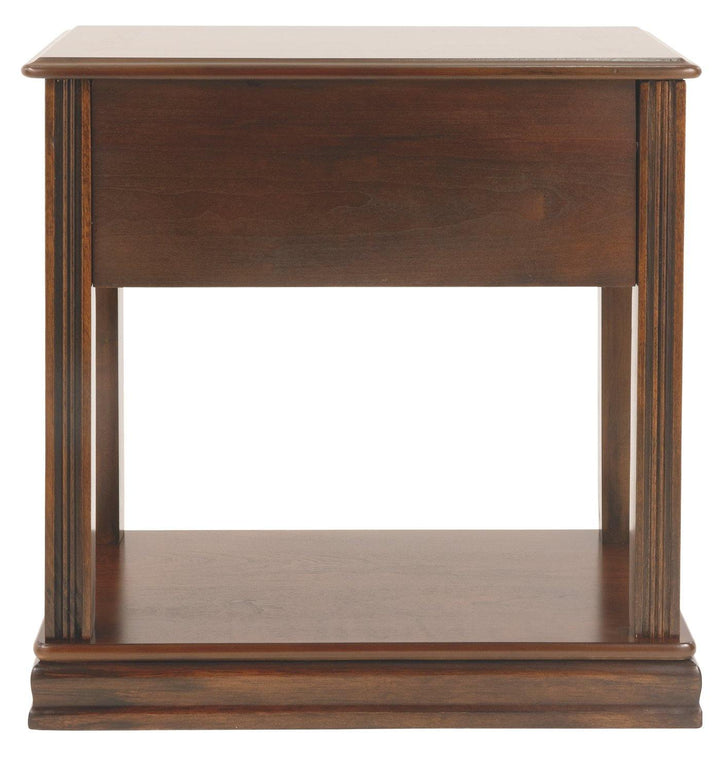 Breegin Chairside End Table T007-527 Brown Contemporary Motion Occasionals By AFI - sofafair.com