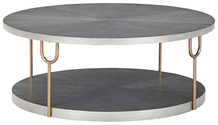 Ranoka Coffee Table T178-8 Platinum Contemporary Motion Occasionals By AFI - sofafair.com