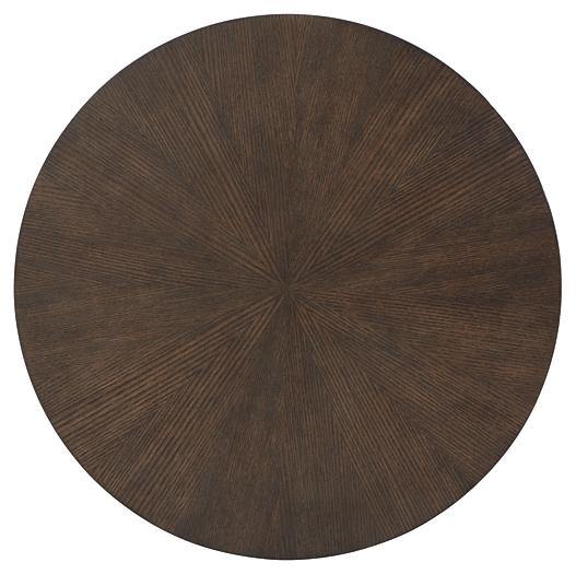 Brazburn End Table T185-6 Dark Brown/Gold Finish Contemporary Motion Occasionals By AFI - sofafair.com