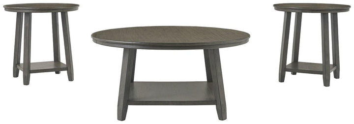 Caitbrook Table Set of 3 T188-13 Gray Contemporary Stationary Occasionals By AFI - sofafair.com