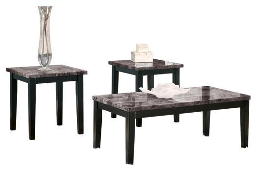 Maysville Table Set of 3 T204-13 Black Contemporary Stationary Occasionals By AFI - sofafair.com