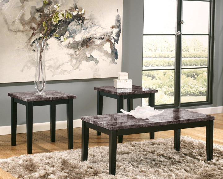 Maysville Table Set of 3 T204-13 Black Contemporary Stationary Occasionals By AFI - sofafair.com