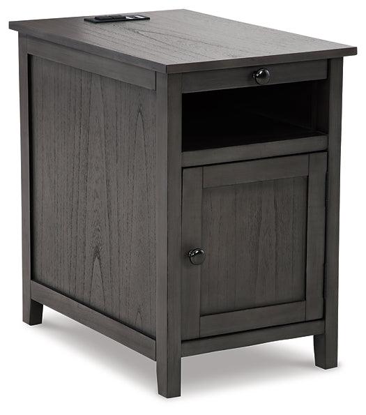 Treytown Chairside End Table T300-317 Gray Casual Stationary Occasionals By AFI - sofafair.com