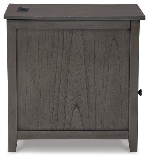 Treytown Chairside End Table T300-317 Gray Casual Stationary Occasionals By AFI - sofafair.com