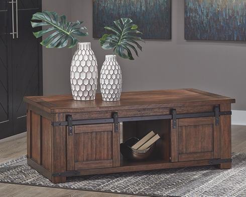 Budmore Coffee Table T372-1 Brown Casual Stationary Occasionals By AFI - sofafair.com