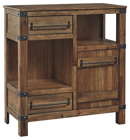Roybeck Accent Cabinet T411-40 Light Brown/Bronze Casual Stationary Occasionals By AFI - sofafair.com
