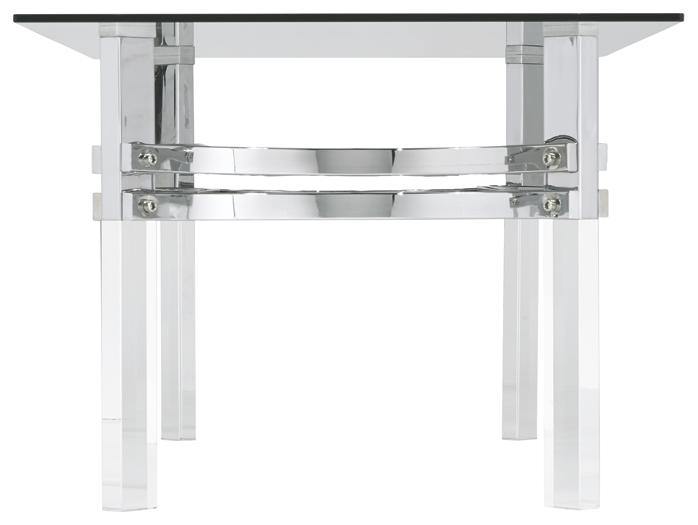 Braddoni Coffee Table T420-1 Chrome Finish Contemporary Stationary Occasionals By AFI - sofafair.com