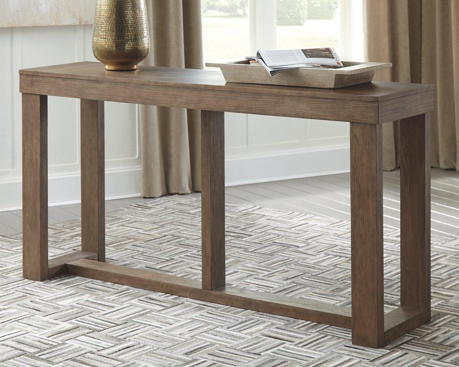 Cariton Sofa/Console Table T471-4 Gray Contemporary stationary occasional By ashley - sofafair.com