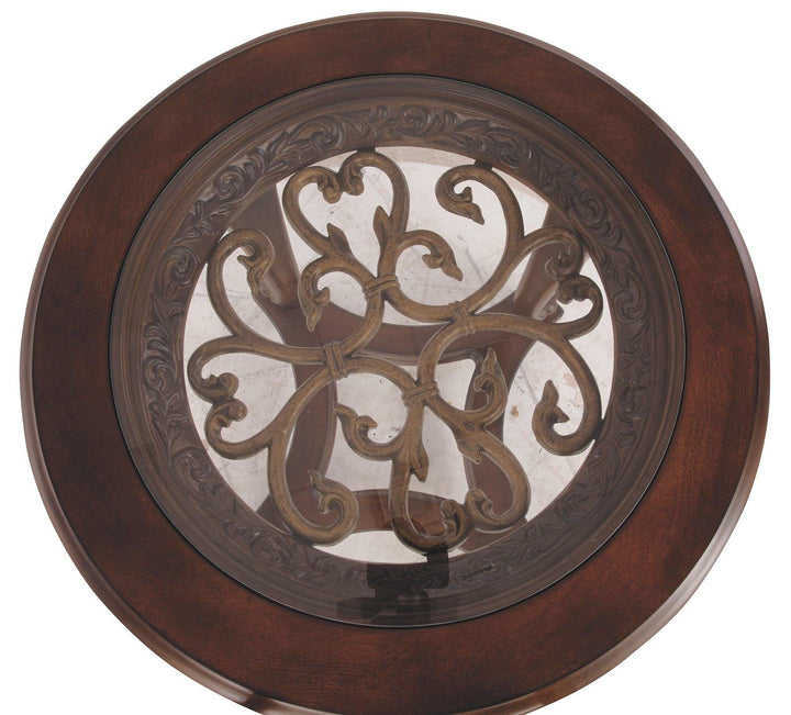 Norcastle End Table T499-6 Dark Brown Traditional Stationary Occasionals By AFI - sofafair.com