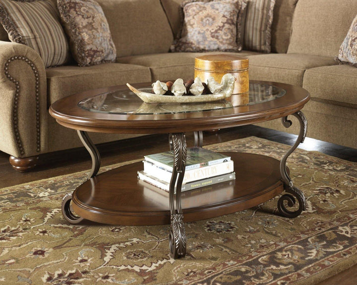 Nestor Coffee Table T517-0 Medium Brown Traditional Stationary Occasionals By AFI - sofafair.com