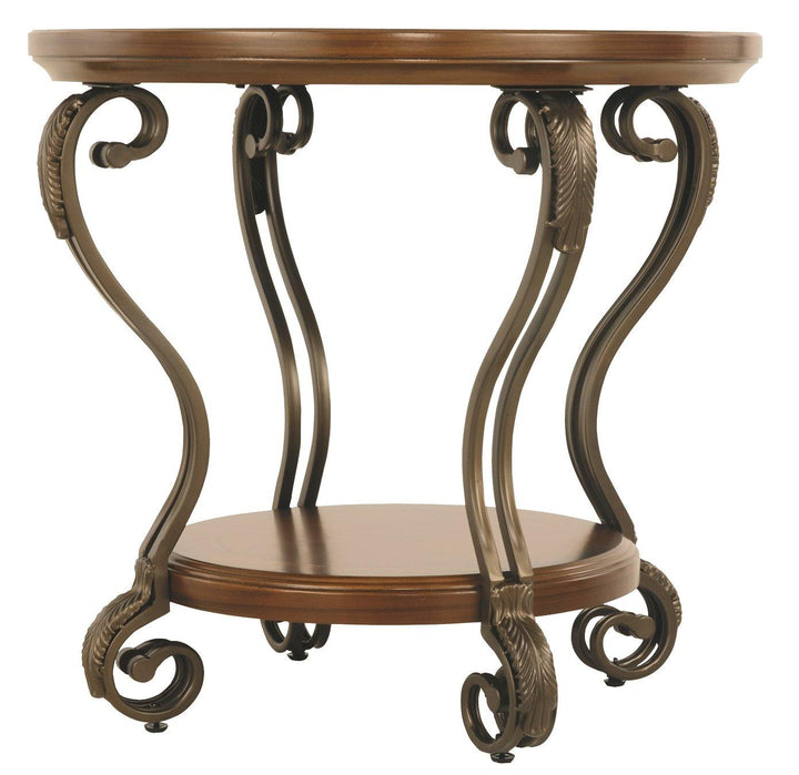 Nestor End Table T517-6 Medium Brown Traditional Stationary Occasionals By AFI - sofafair.com