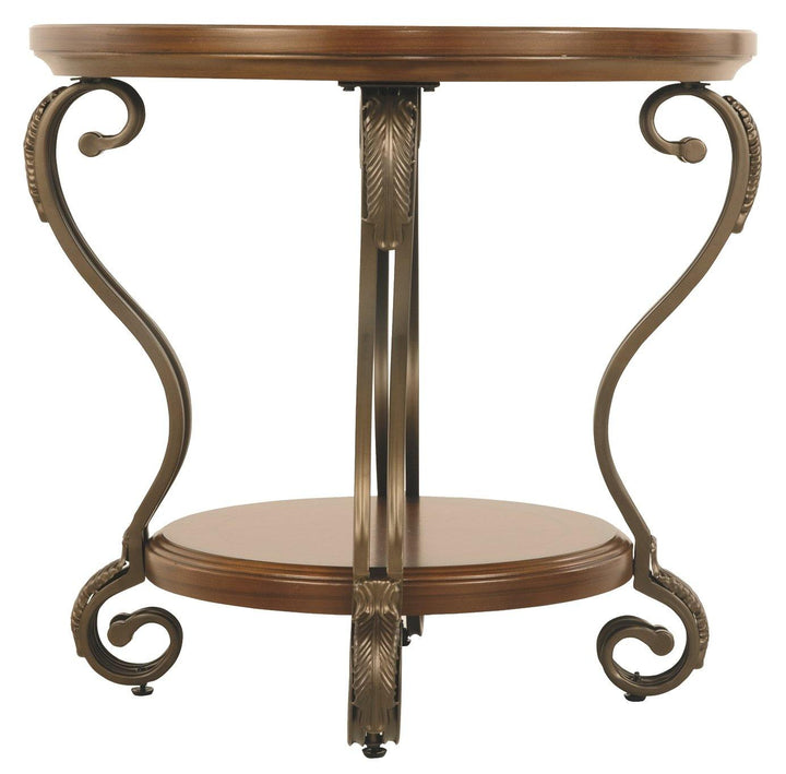 Nestor End Table T517-6 Medium Brown Traditional Stationary Occasionals By AFI - sofafair.com