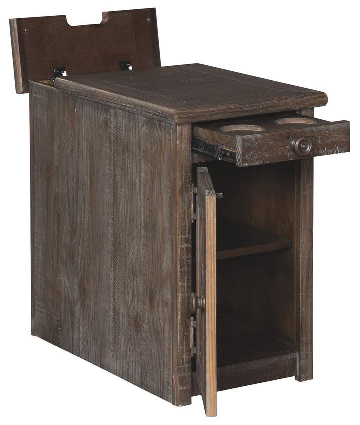 Wyndahl Chairside End Table T648-7 Rustic Brown Casual Stationary Occasionals By AFI - sofafair.com