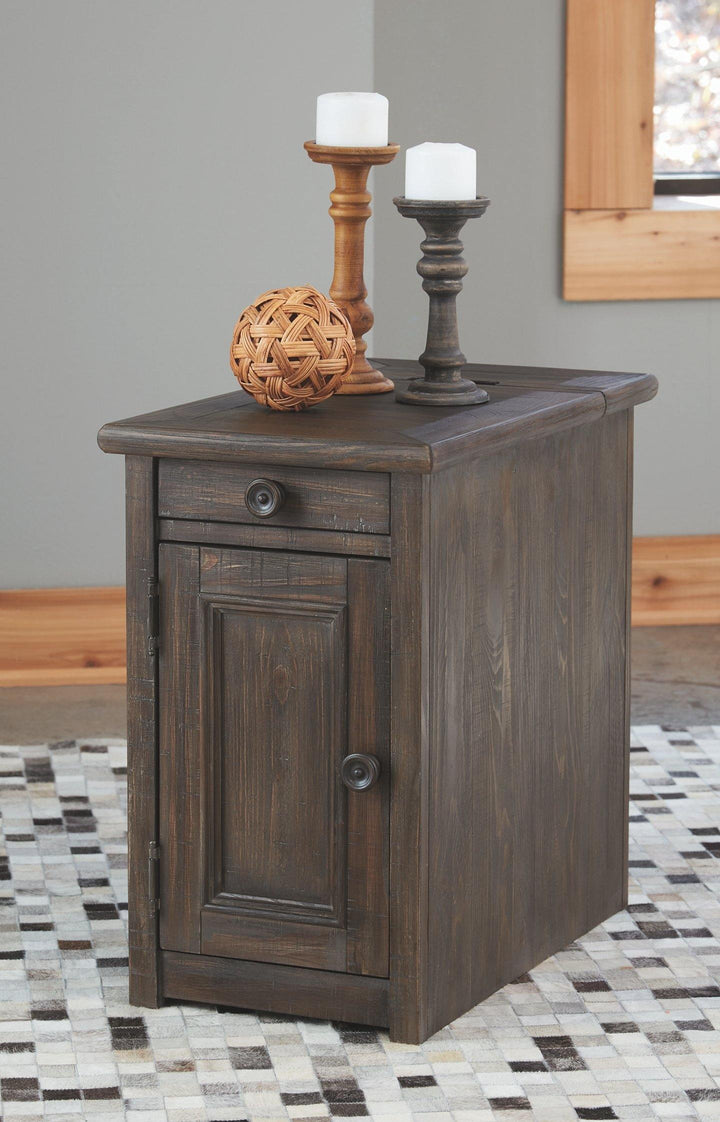 Wyndahl Chairside End Table T648-7 Rustic Brown Casual Stationary Occasionals By AFI - sofafair.com