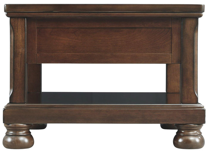 Porter Coffee Table with Lift Top T697-0 Rustic Brown Casual Motion Occasionals By AFI - sofafair.com