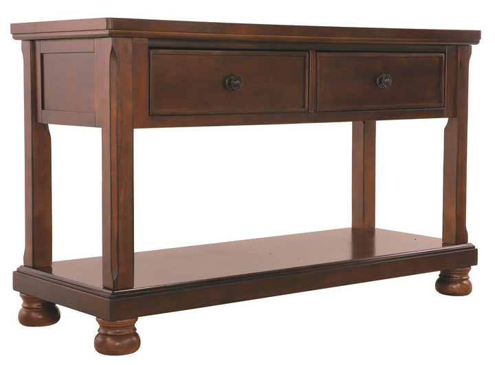 Porter Sofa/Console Table T697-4 Rustic Brown Casual Stationary Occasionals By AFI - sofafair.com