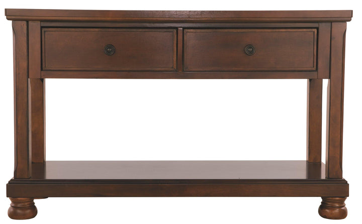 Porter Sofa/Console Table T697-4 Rustic Brown Casual Stationary Occasionals By AFI - sofafair.com