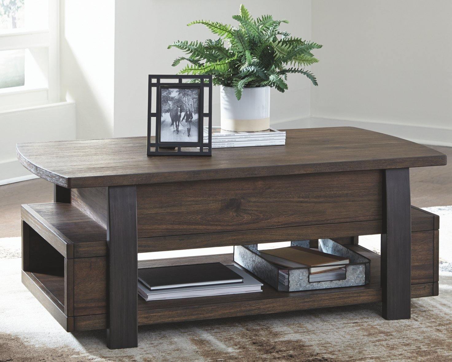 Vailbry Coffee Table with Lift Top T758-9 Motion Occasionals By ashley - sofafair.com