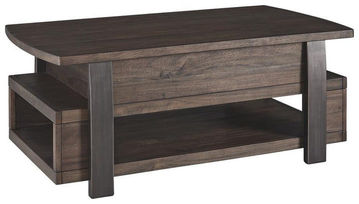 Vailbry Coffee Table with Lift Top T758-9 Brown Casual Motion Occasionals By AFI - sofafair.com
