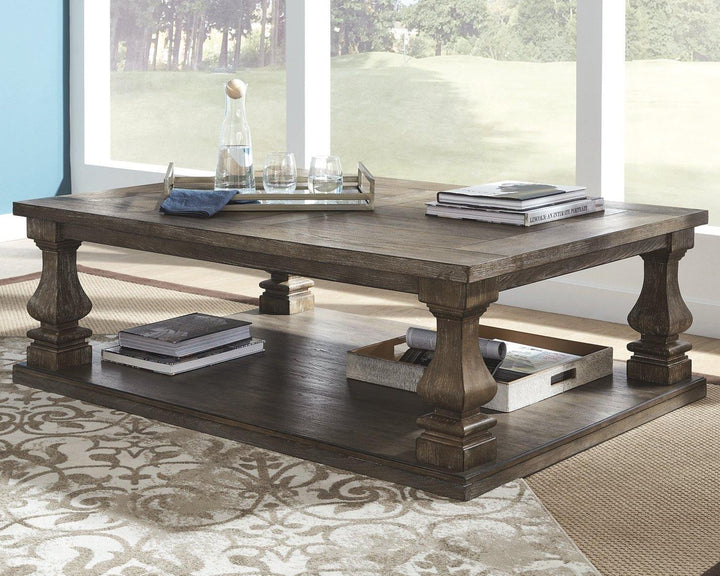 Johnelle Coffee Table T776-1 Gray Casual Stationary Occasionals By AFI - sofafair.com