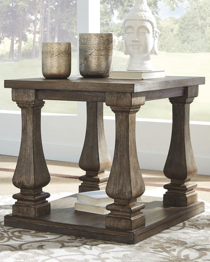 Johnelle End Table T776-3 Gray Casual Stationary Occasionals By AFI - sofafair.com