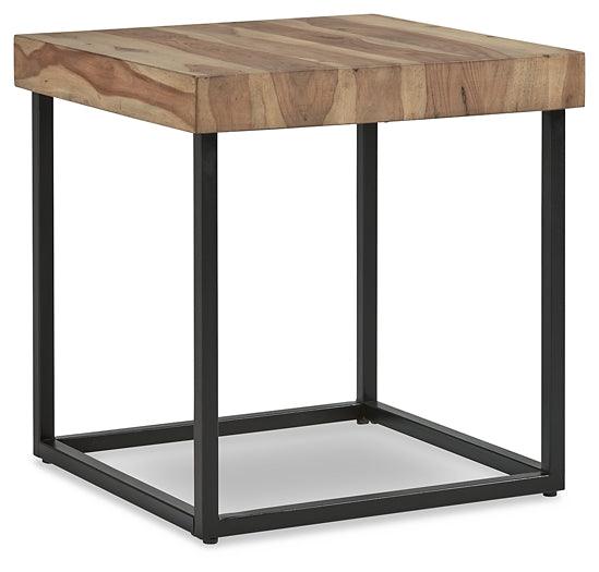 Bellwick End Table T777-2 Natural/Black Casual Stationary Occasionals By AFI - sofafair.com