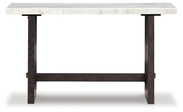 Burkhaus Sofa Table T779-4 White/Dark Brown Contemporary Stationary Occasionals By AFI - sofafair.com