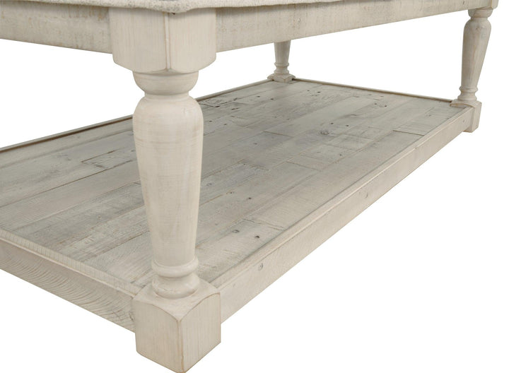 Shawnalore Coffee Table and 2 End Tables T782T2 Whitewash Casual Occasional Table Package By AFI - sofafair.com