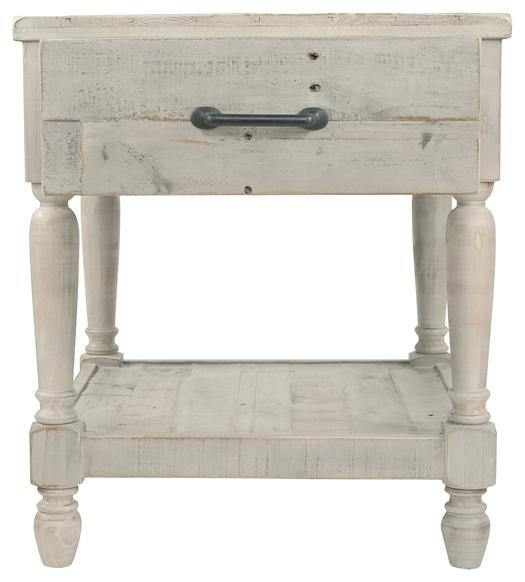 Shawnalore End Table T782-3 Whitewash Casual Stationary Occasionals By AFI - sofafair.com