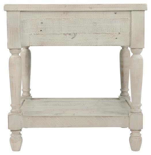 Shawnalore End Table T782-3 Whitewash Casual Stationary Occasionals By AFI - sofafair.com