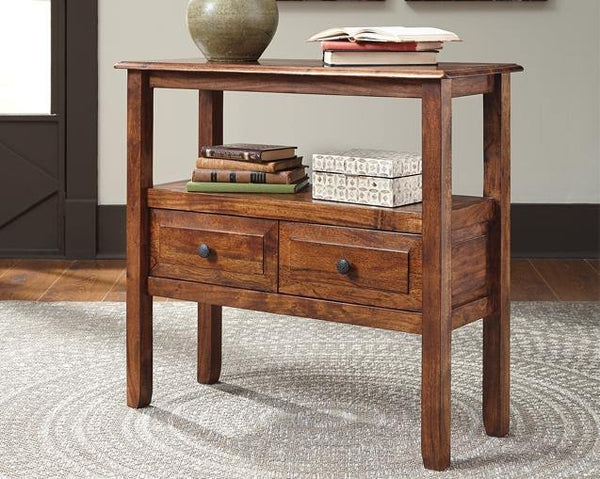 Abbonto Accent Table T800-124 Warm Brown Casual Stationary Accent Occasionals By AFI - sofafair.com