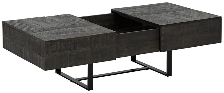 Kevmart Coffee Table T828-20 Grayish Brown/Black Contemporary Stationary Occasionals By AFI - sofafair.com