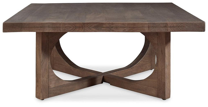 Abbianna Coffee Table T829-8 Medium Brown Contemporary Stationary Occasionals By AFI - sofafair.com