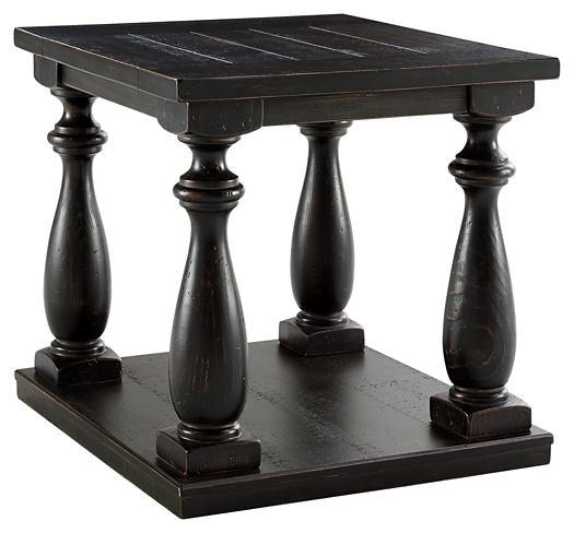 Mallacar End Table T880-3 Black Casual Stationary Occasionals By AFI - sofafair.com