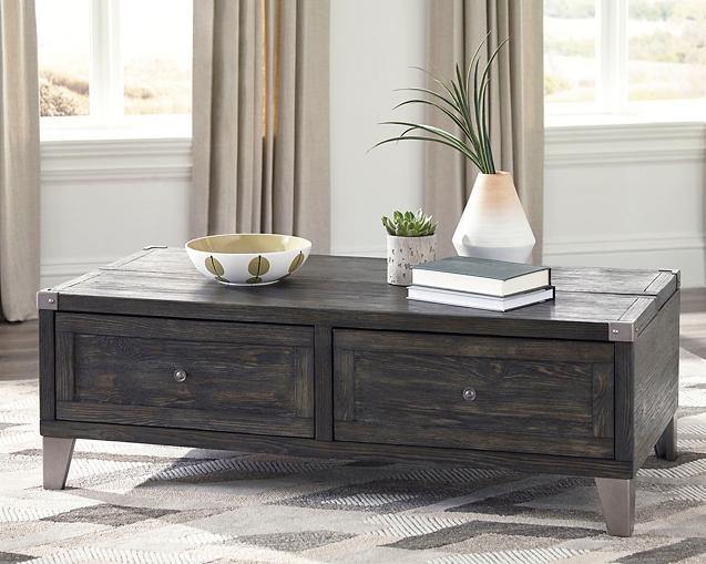 Todoe Coffee Table with Lift Top T901-9 Dark Gray Contemporary Motion Occasionals By AFI - sofafair.com