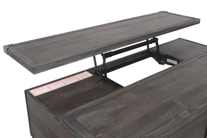 Todoe Coffee Table with Lift Top T901-9 Dark Gray Contemporary Motion Occasionals By AFI - sofafair.com