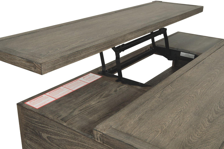 Chazney Coffee Table with Lift Top T904-9 Rustic Brown Contemporary Stationary Occasionals By AFI - sofafair.com