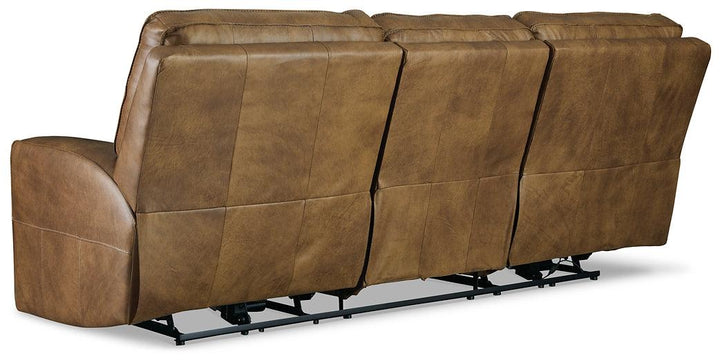 Game Plan Power Reclining Sofa U1520615 Caramel Contemporary Motion Upholstery By AFI - sofafair.com