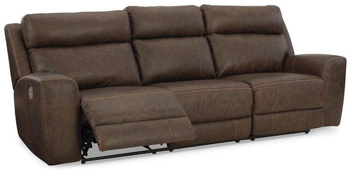 Roman Power Reclining Sofa U2540115 Umber Contemporary Motion Upholstery By AFI - sofafair.com