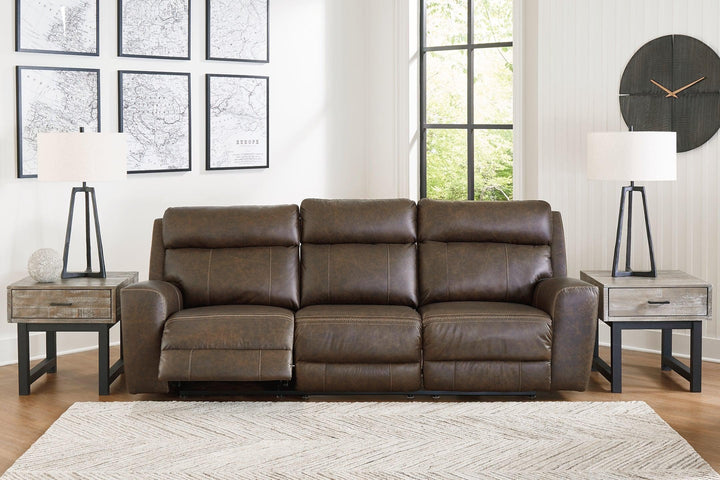 Roman Power Reclining Sofa U2540115 Umber Contemporary Motion Upholstery By AFI - sofafair.com