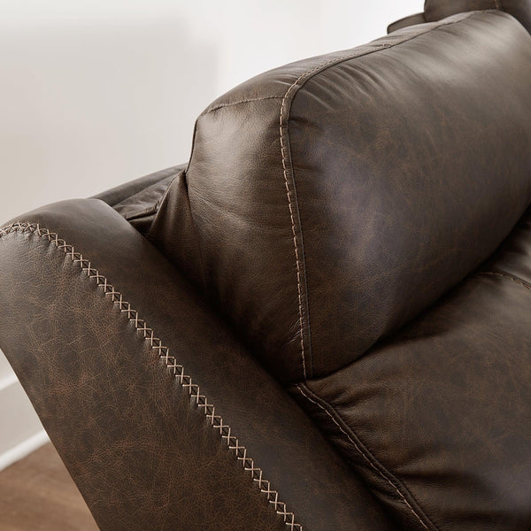 Roman Power Reclining Sofa U2540115 Umber Contemporary Motion Upholstery By AFI - sofafair.com