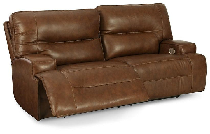 Francesca Power Reclining Sofa U2570547 Auburn Contemporary Motion Upholstery By AFI - sofafair.com