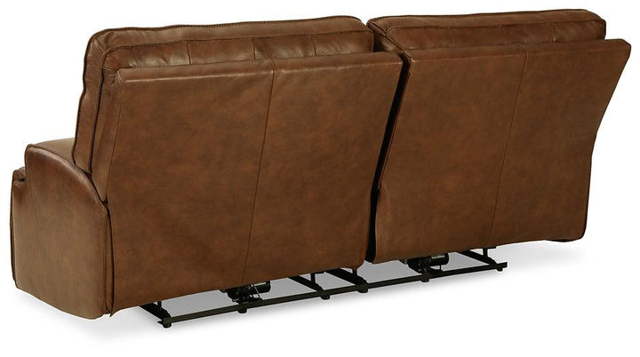 Francesca Power Reclining Sofa U2570547 Auburn Contemporary Motion Upholstery By AFI - sofafair.com