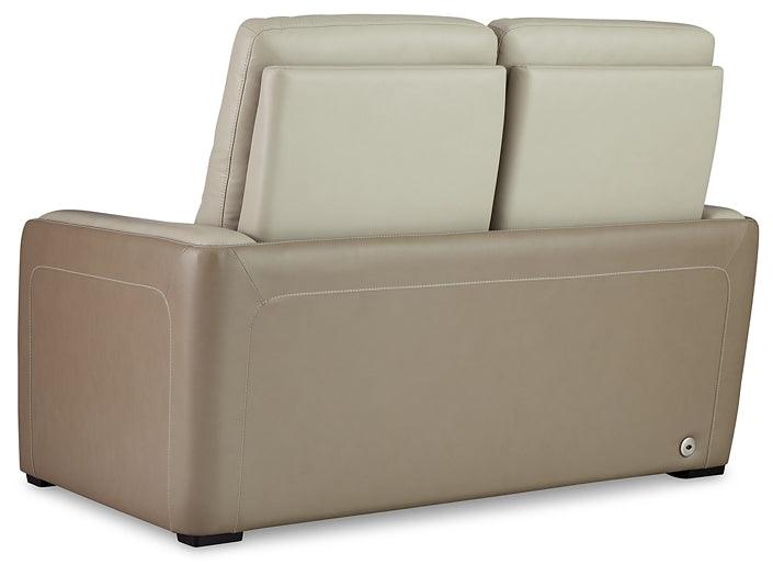 Battleville Power Reclining Loveseat U3070514 Almond Contemporary Motion Upholstery By AFI - sofafair.com