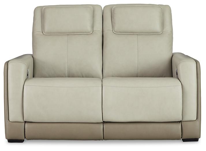 Battleville Power Reclining Loveseat U3070514 Almond Contemporary Motion Upholstery By AFI - sofafair.com