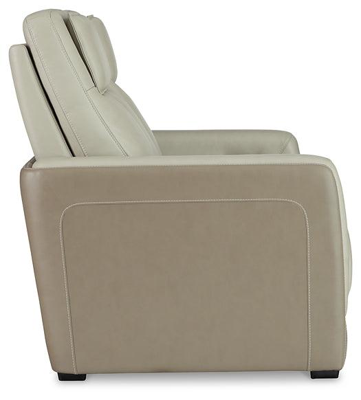 Battleville Power Reclining Loveseat U3070514 Almond Contemporary Motion Upholstery By AFI - sofafair.com